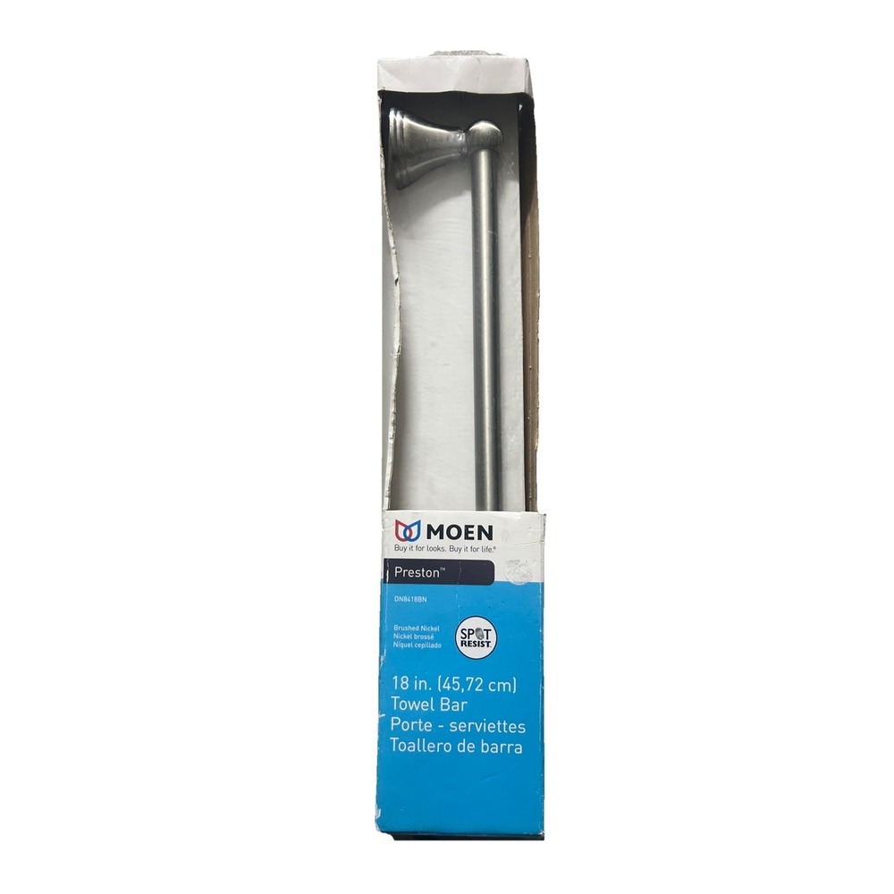 Moen Preston 18" Towel Bar - BRUSHED NICKEL - DN8418BN